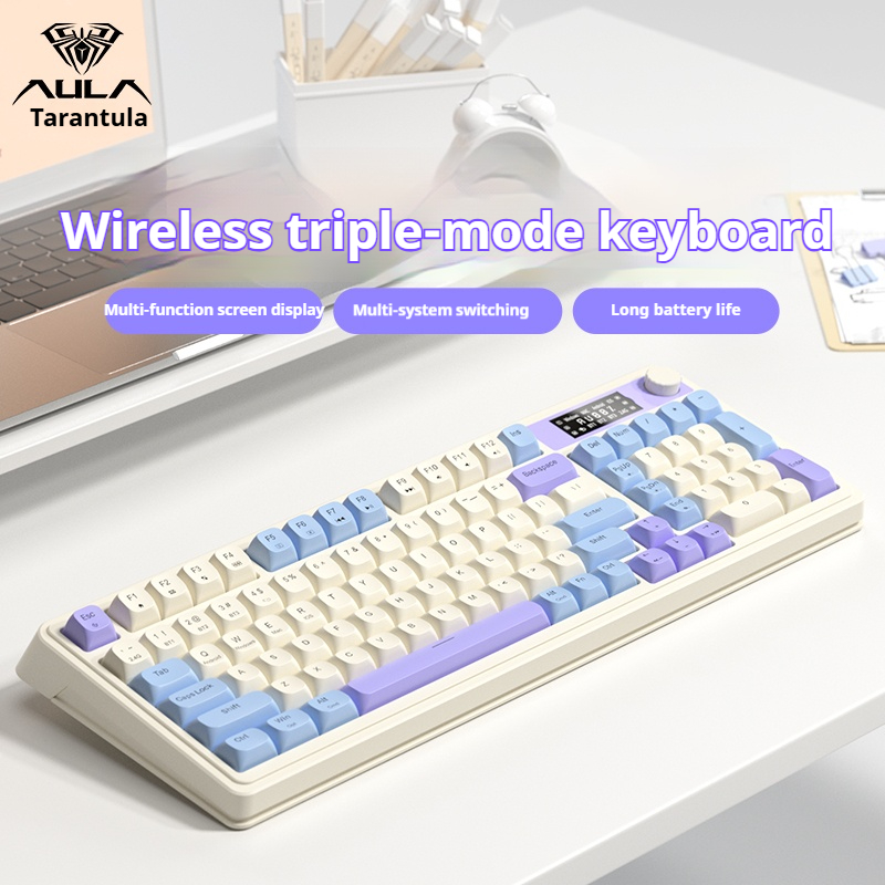 Gaming Keyboard No Noise - Clavier de jeu sans fil AULA