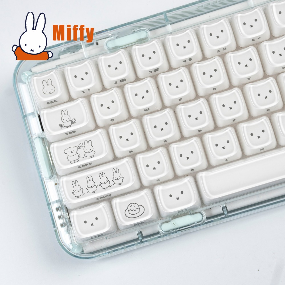 Gaming Keyboard Affordable - Capuchons de touches Kawaii Miffy, lapin