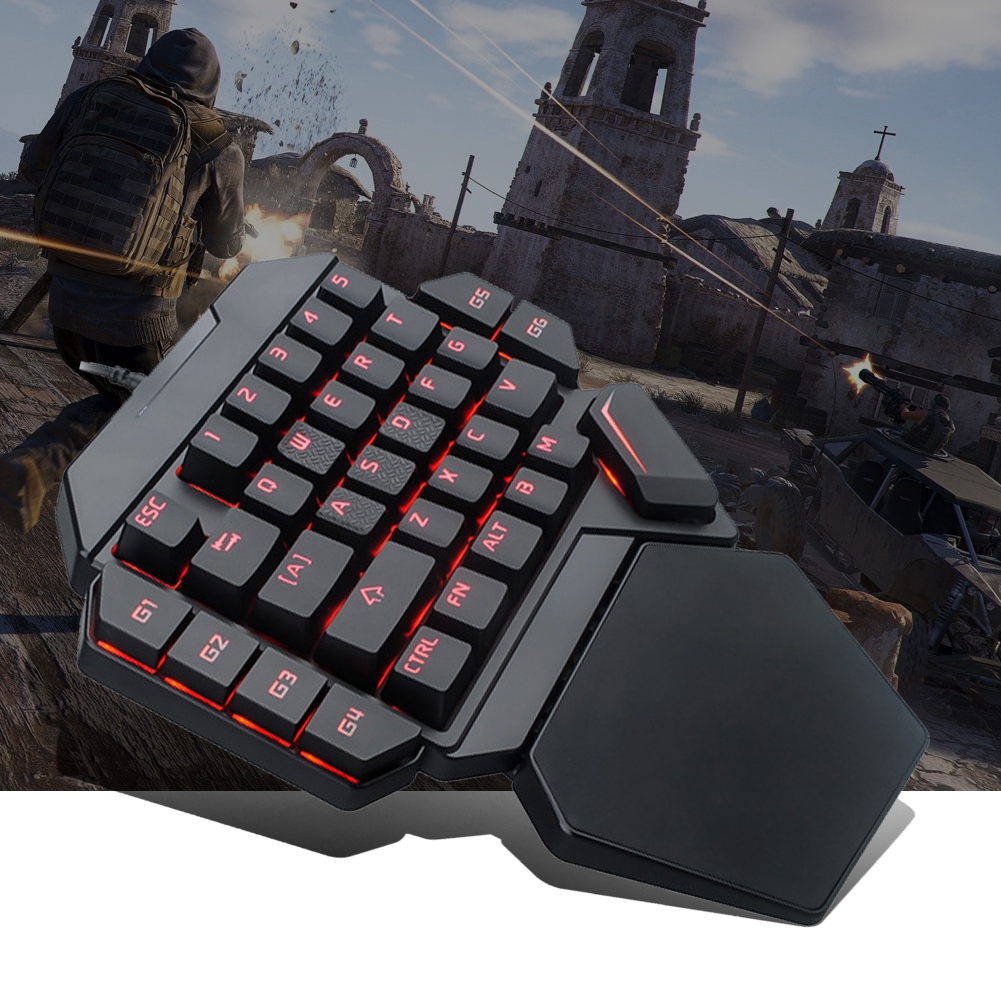 Gaming Keyboard Half - Clavier Blacklight clavier à une main