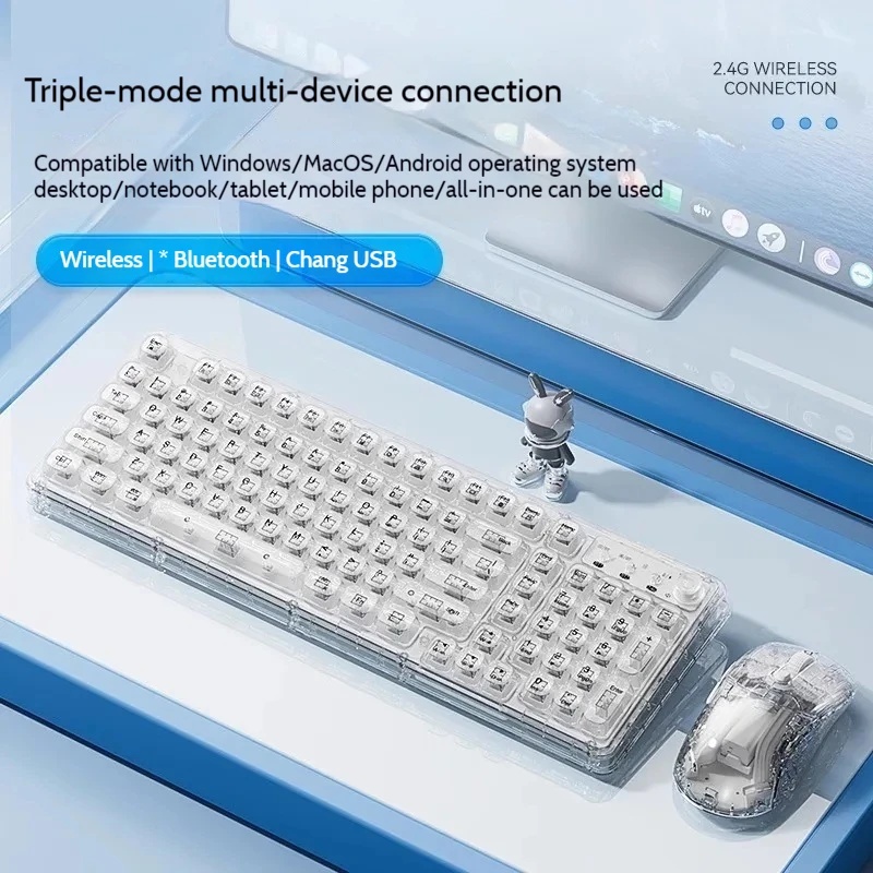 Gaming Keyboard Mouse Wireless - Ensemble clavier et souris sans fil