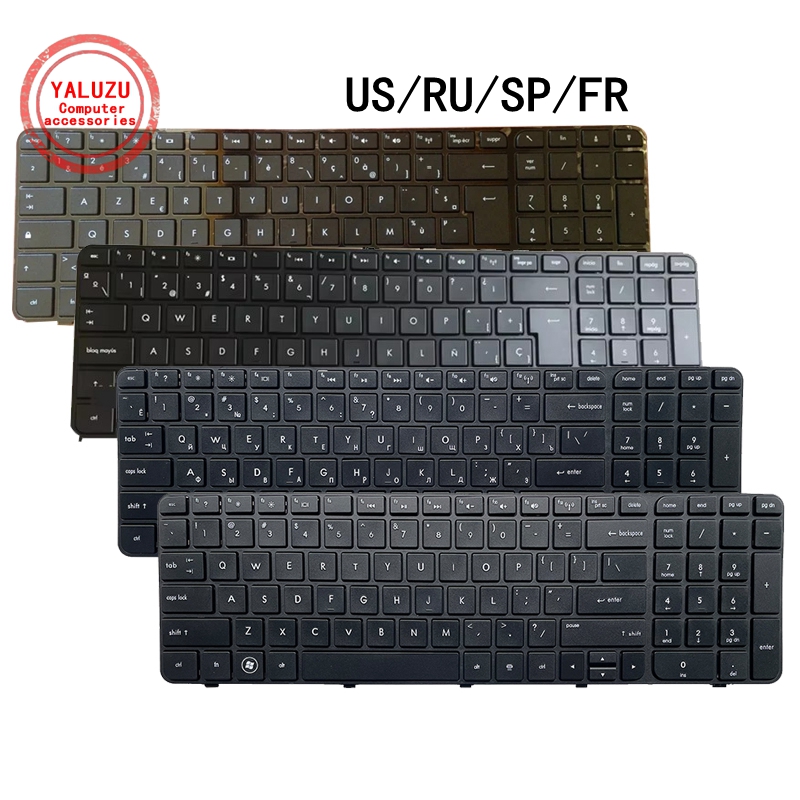 Gaming Keyboard Hp - US/RU/SP/FR anglais/russe/espagne/français nouveau clavier d'ordinateur portable