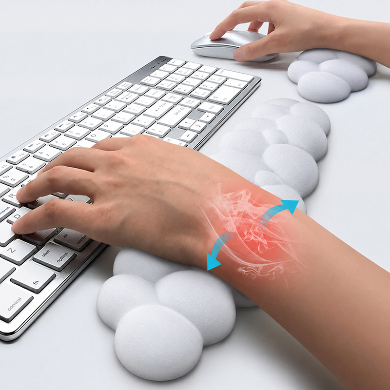 Gaming Keyboard Ergonomics - Tapis de souris avec repose-poignet ergonomique,