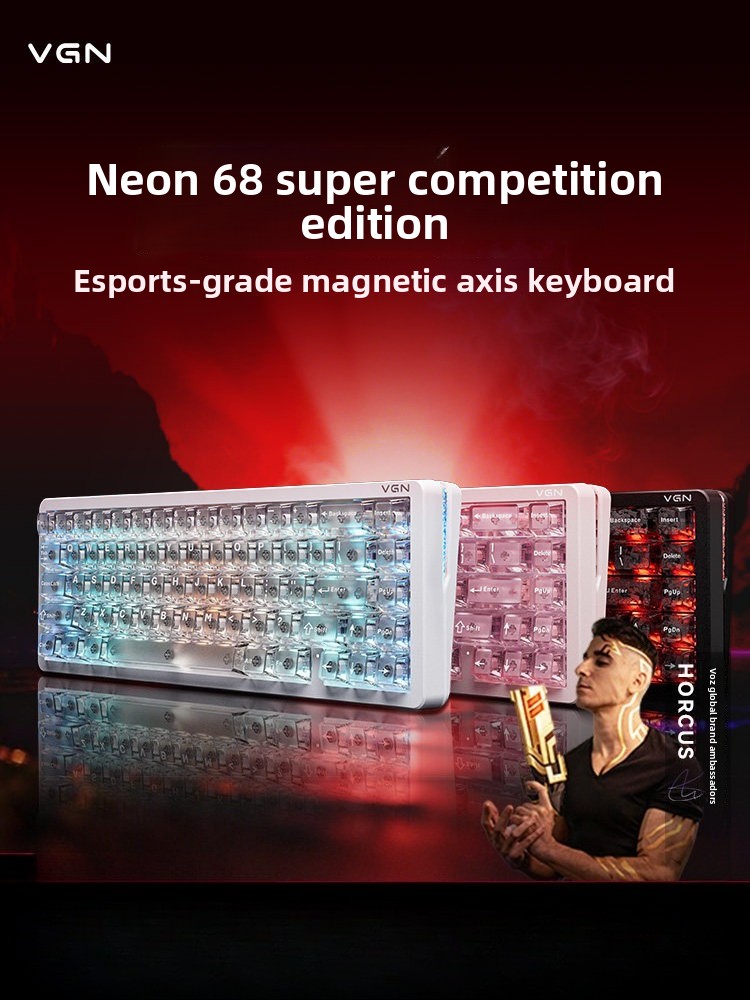 Gaming Keyboard Thocky - Clavier Gaming Magnétique à Axe Personnalisable