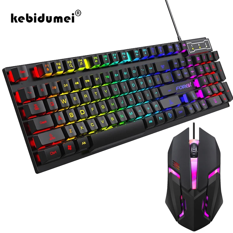 Gaming Keyboard Half - Clavier mécanique rétroéclairé à 104 touches,