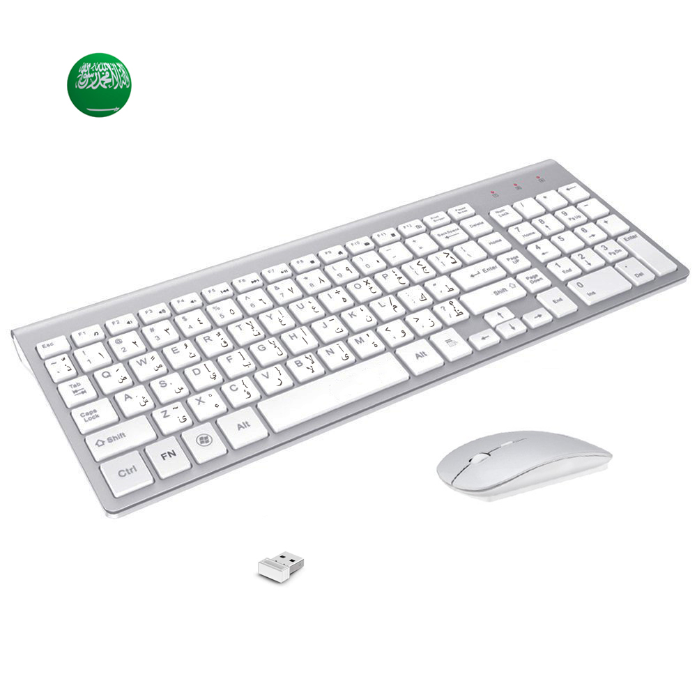 Gaming Keyboard Mobile - Arabe Enghish-Clavier sans fil fin Rick,