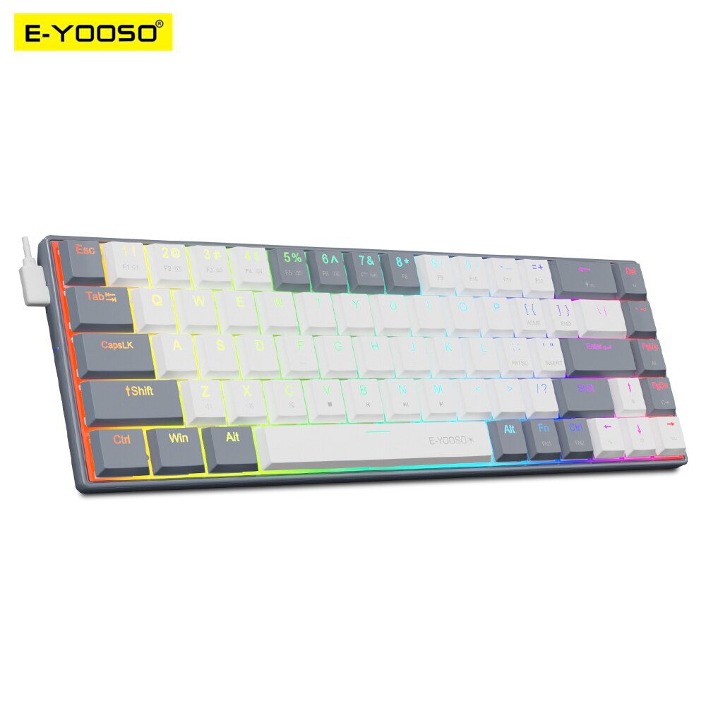 E-YOOSO A68 RVB Mini Mince USB - Gaming Keyboard Mobile avis et prix