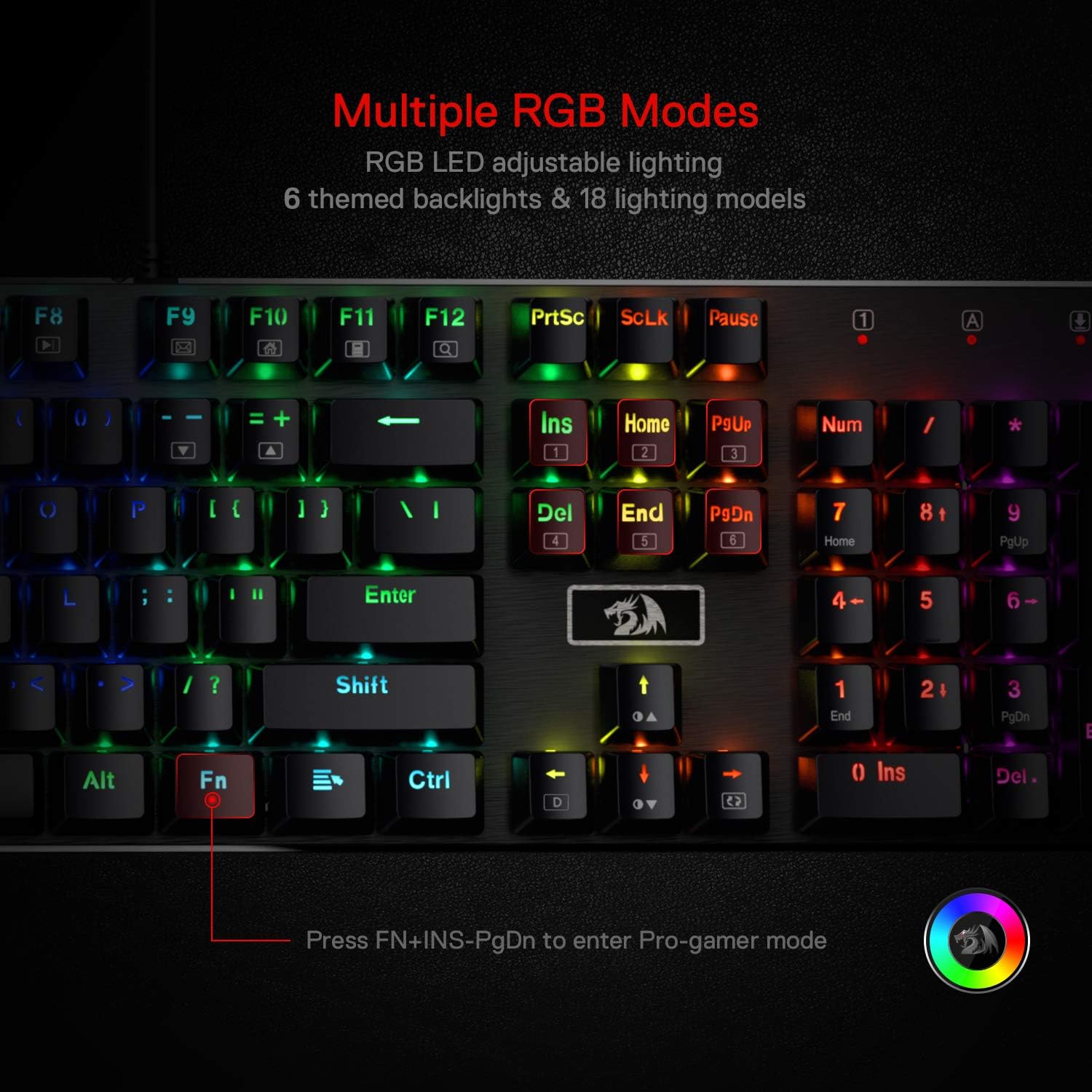 Redragon-Clavier de jeu mécani - Gaming Keyboard No Noise avis et prix