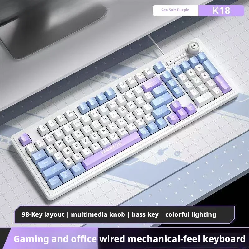 Clavier filaire 98 touches ave - Gaming Keyboard No Noise avis et prix