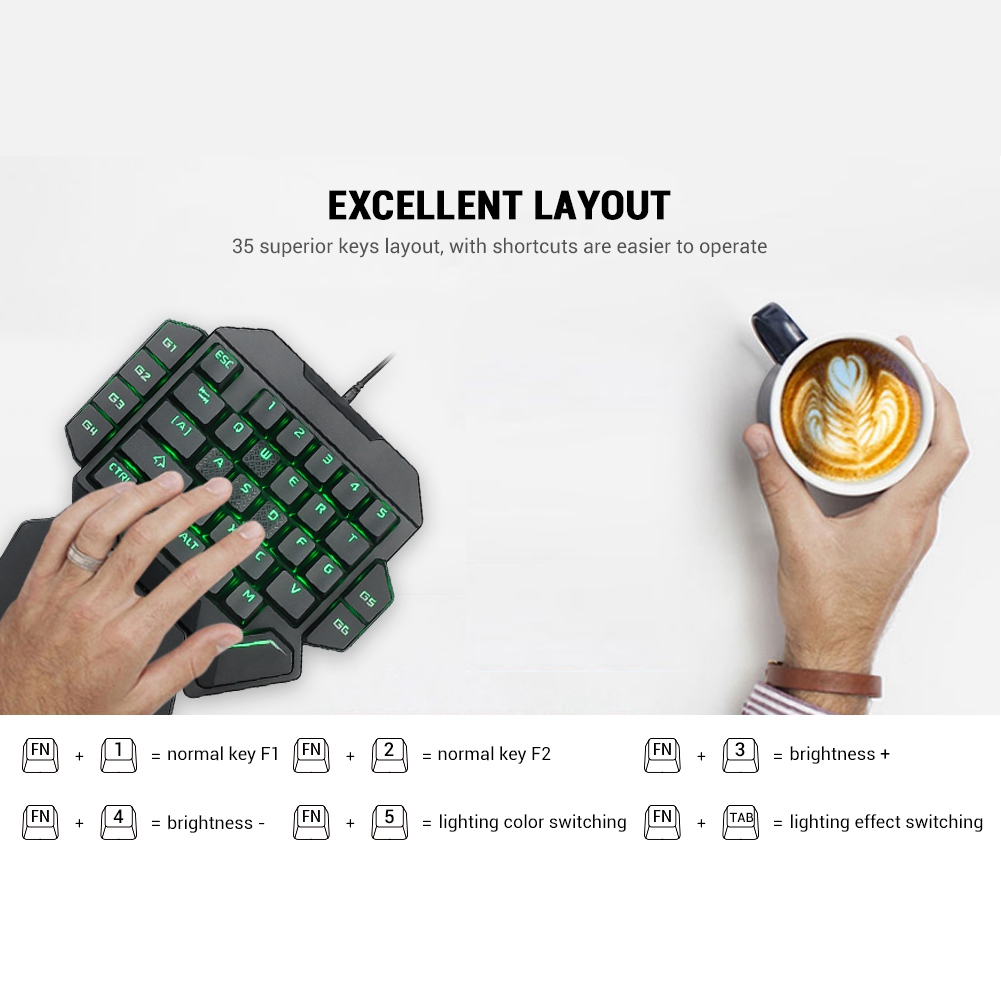 Clavier Blacklight clavier à u - Gaming Keyboard Half avis et prix