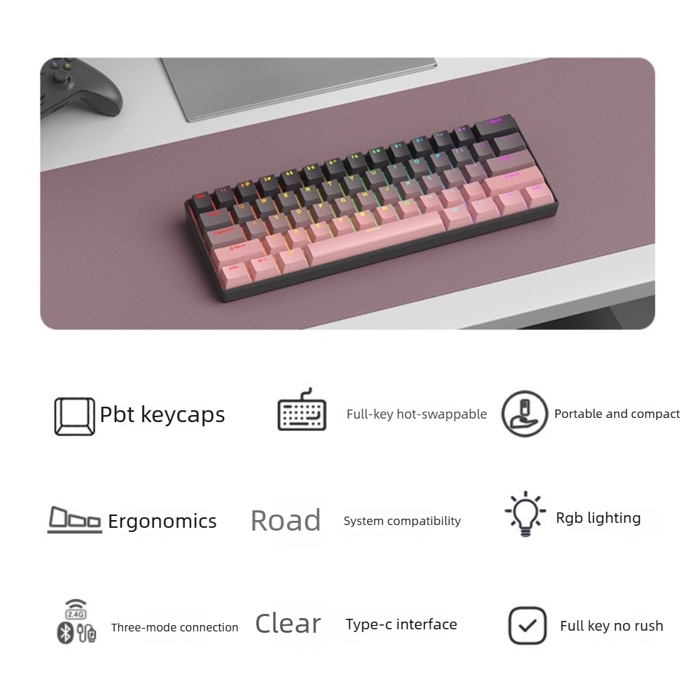 Clavier mécanique sans fil pou - Gaming Keyboard Thocky avis et prix