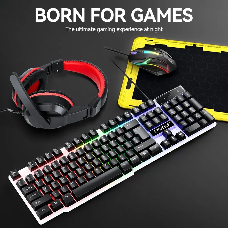 NOUVEAUX ensembles de clavier  - Gaming Keyboard And Mouse Set avis et prix