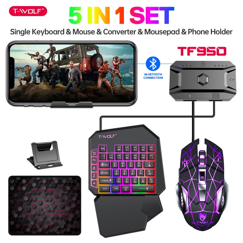 Clavier et souris de jeu T-Wol - Gaming Keyboard Half avis et prix