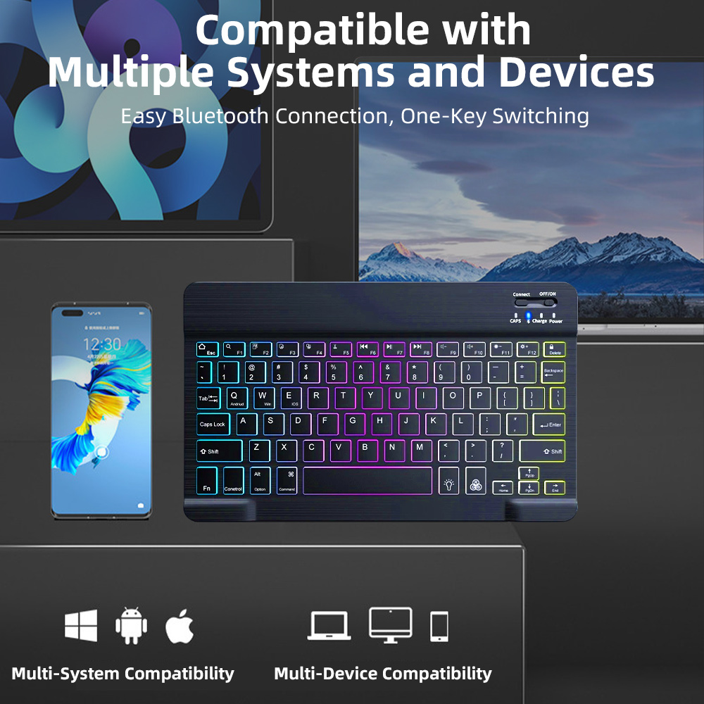 Clavier Bluetooth rétroéclairé - Gaming Keyboard Mouse Wireless avis et prix