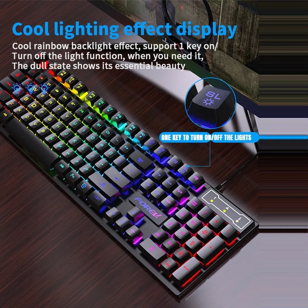 Clavier mécanique rétroéclairé - Gaming Keyboard Half avis et prix