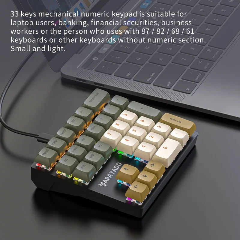 Clavier numérique mécanique fi - Gaming Keyboard Half avis et prix