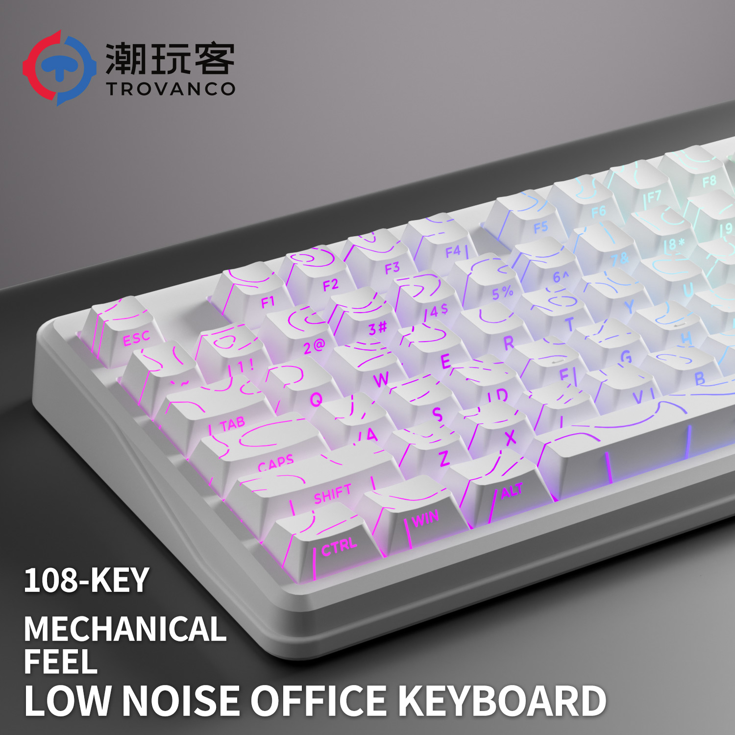 Clavier filaire et sans fil V1 - Gaming Keyboard No Noise avis et prix